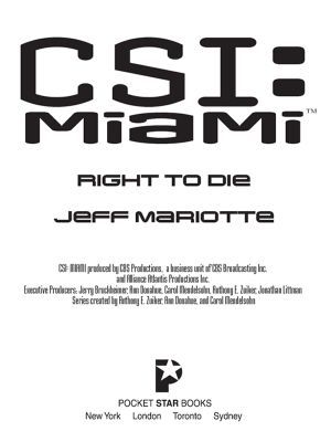 [CSI: Miami 08] • Right to Die - (Retail)